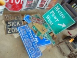 PALLET OF METAL SIGNS (METRO JACKSON)