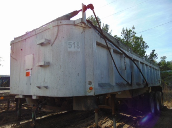 (NT) '06 26' ALUMINUM DUMP DOUBLE AXLE TRAILER