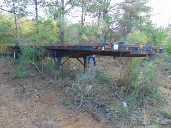 (NT) '87 UTILITY FLAT DECK TRAILER