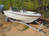 (INOP) (NT) SALVAGE BOAT WITH TRAILER