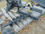 HYDRAULIC SKID STEER POST HOLE DIGGER