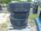 (4) NEW SKID STEER SOLID CUSHION TIRES