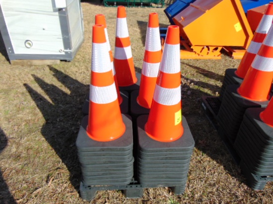 (50) SAFETY HIGHWAY CONES
