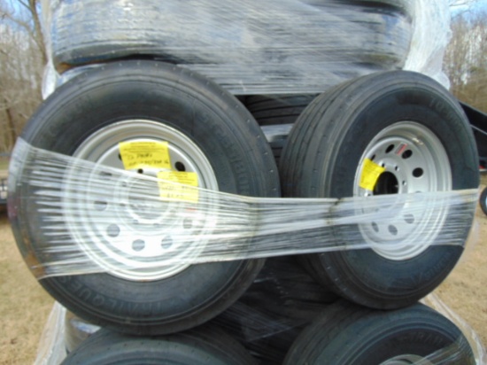 PAIR OF TRAILSTAR 16" 235/80R/16 TRAILER TIRES