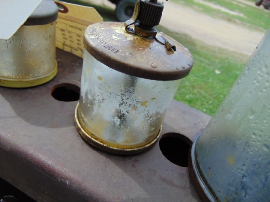 ANTIQUE ENGINE OILER 2-1/2" GLASS