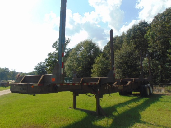 (T) 1998 PITTS LOG 4- BOLSTER POLE TRAILER
