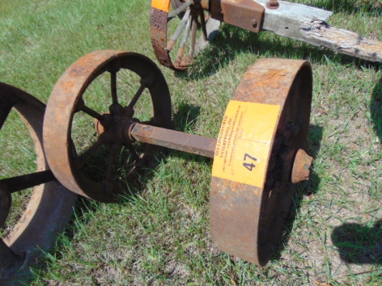 Axle W/ (2) 17 1/2" Wheels