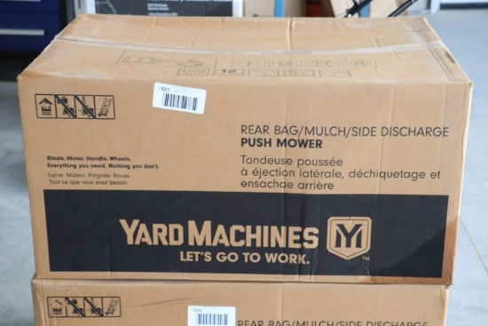 UNUSED YARD MACHINES PUSH MOWER