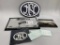 FN FNH Dealer Merchandising Display Items w/Sign and counter mat.