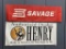 Savage & Henry Firearms Banners Gun Dealer Gun Store, Collectible.  A point of reference- the width