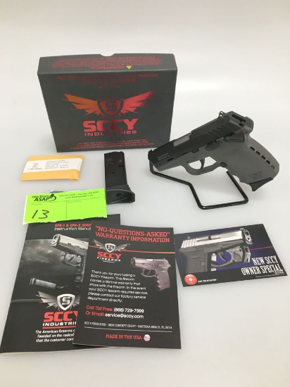 SCCY Industries CPX-1 9mm Pistol New in Box