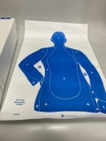 Partial Box of 25 Yard Paper Targets B-21E Police Qualification Silhouette