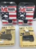 MI Gen2 SS-Series Tactical Hand Stop & 2 MFT Sight Series BUPSWR Front & Rear