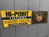 Hi[Point Firearms & Flextone Banners Gun Dealer Gun Store, Collectible.  A point of reference- the w