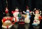 Collection of Hallmark Christmas Decorations - Santa, Snowmen, Mug, Doggie in the Window,