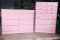 Vintage Dresser & Chest - All Wood Painted Pink