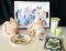 Rabbit Cookie Jar, Butterfly Tray, Signed Bunny, Vaces, Plates & More