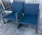 Two Patio Furniture Chairs & Small Matching Table