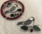 2 Matching Bird Sun Catchers Custom Artist, Thick