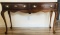 2 Drawer Chippendale Style Entry / Sofa Table