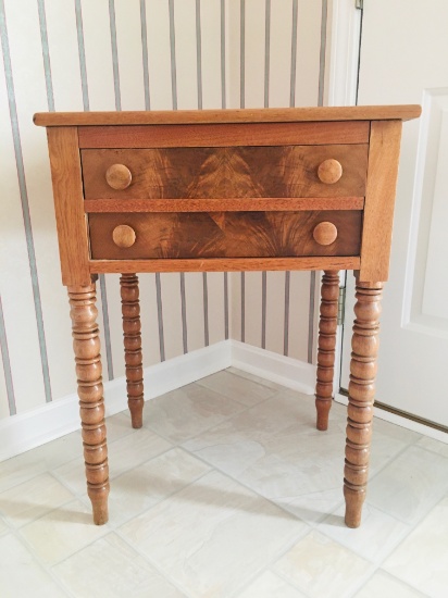 Antique 2 Drawer Occasioinal SideTable