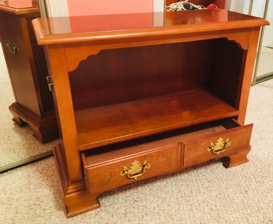 Small Bookcase End Table With Drawer