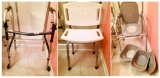 3 Medical Care Items - Potty Chair, Walker, Shower Chair