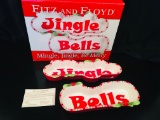 FITZ AND FLOYD 2006 JINGLE BELLS Be Merry Tidbit Dishes Set of 2