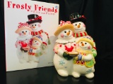 FITZ AND FLOYD - 2007 FROSTY FRIENDS - COOKIE JAR