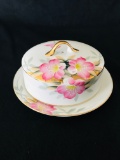 AZALEA by Noritake Red Mark - Porcelain - ROUND COVERED BUTTER PLATTER