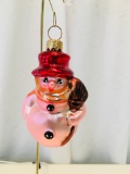 Christopher Radko 1998 SMALL PINK SNOWMAN