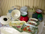 Kitchen Items - Salad Spinner, Mixing Containers, Serving Trays, Bowles,