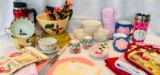 Bowls, Coffee Mugs, Pot Holders, Towels and other Kitchen Items