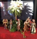 Nativity Metal Figures, Palm Tree with Cardinals, Ivy Vines