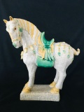 Crackle Horse Statue