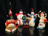 Hallmark Collections - Snowman to Santa on a Bike.