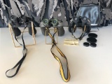 3 Binoculars Bushnell, Focal, Tasco