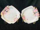 2 Piece AZALEA by Noritake Red Mark SQUARE SALAD PLATES