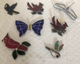 Variety of Birds, Butterfly, Dragon Fly Sun Catchers