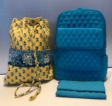 Vera Bradley 3 Items 2 Backpacks, 1 Wallet