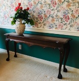 Newer Chippendale Style Entry / Sofa Table