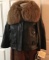 PETER NYGARD 100% Leather Coat Detachable Fox Fur Collar NEW WITH TAGS $498 - Sale $298.