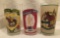 Kentucky Derby Glasses 1981 - 1982 - 1987   (#205)