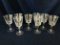 Set of 8 Heavy Lead Crystal Stem Glasses