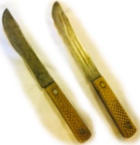 2 Vintage PURINA BUTCHER  KNIVES