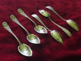 Baltimore Rose Sterling Silver ORANGE SPOONS by SCHOFIELD REPOUSSE