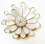 Park Lane? A Daisy Pin with Gold Metal Base and Center Rhinestones