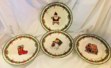 Christopher Radko - HOLICAY CELEBRATIONS TRADITIONS - 4 Salad Plates