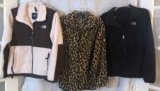 White/Brown THE NORTH FACE Jacket - Black THE NORTH FACE Coat - Leapord Print Coat  (wed13)