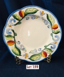 Fitz And Floyd - 2006 RICAMO MOTIF - Large Soup Bowl 10